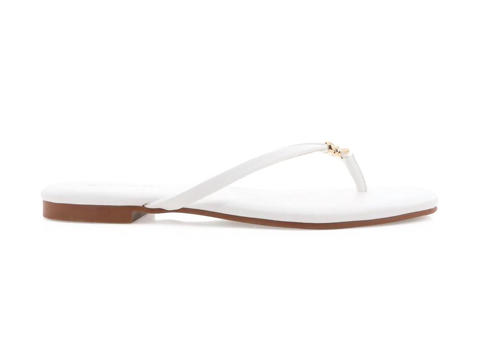 NEW BILLINI women's taron flip flop sandals in white